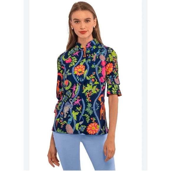 Gretchen Scott Designs Forget Me Knot Top-Jungle
Symphony - Picture 1 of 11